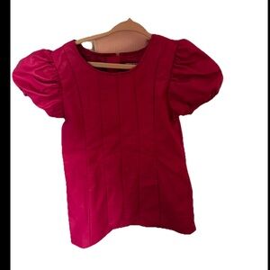 Habitual Puff Sleeve leather dress